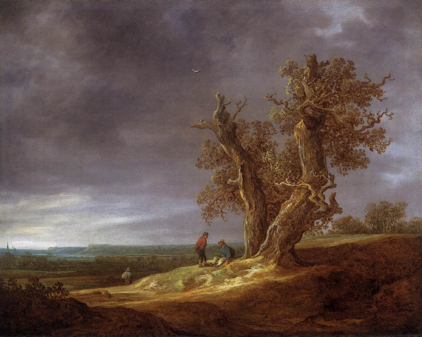 Jan van Goyen - Landscape with Two Oaks 1641